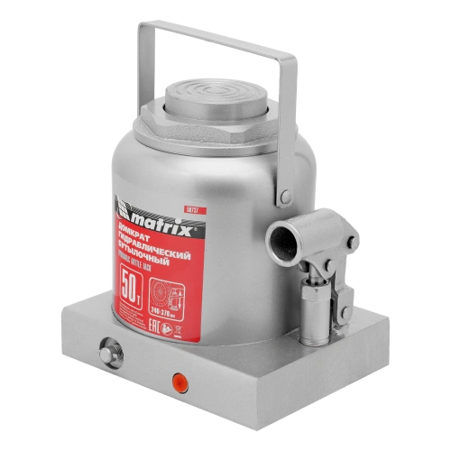 Домкрат гидравлический бутылочный, 50 т, высота подъема 240-370 мм Matrix по ценам производителя в Екатеринбурге с доставкой по всей России