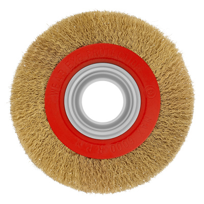 Щетка для точила, 150 мм, посадка 32 мм, плоская, латунированная витая проволока Matrix по ценам производителя в Екатеринбурге с доставкой по всей России