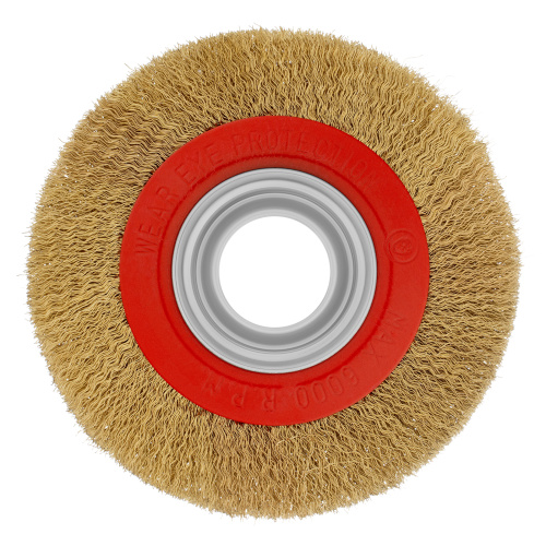 Щетка для точила, 150 мм, посадка 32 мм, плоская, латунированная витая проволока Matrix по ценам производителя в Екатеринбурге с доставкой по всей России