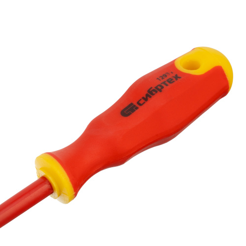 Отвертка диэлектрическая SL3 х 75 мм, CrV, до 1000 В, двухкомпонентная рукоятка Сибртех по ценам производителя в Екатеринбурге с доставкой по всей России