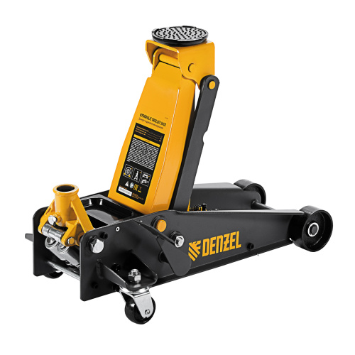Домкрат гидравлический подкатной 3 т, с фиксатором, быстрый подъем, 135-480 мм, профессиональный Denzel по ценам производителя в Екатеринбурге с доставкой по всей России