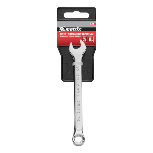 Ключ комбинированный, 10 мм, CrV, полированный хром Matrix по ценам производителя в Екатеринбурге с доставкой по всей России