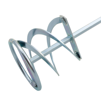 Миксер для красок и штукатурных смесей, 80 х 400 мм, оцинкованный, шестигранный хвостовик 8 мм Denzel по ценам производителя в Екатеринбурге с доставкой по всей России