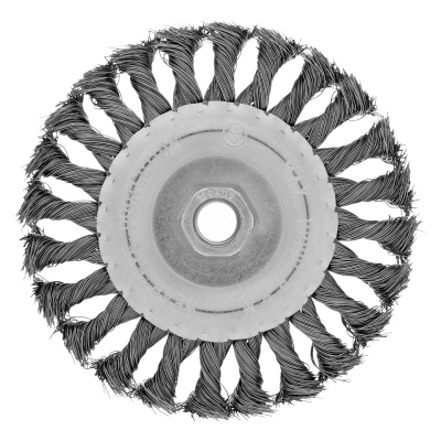 Щетка для УШМ 125 мм, М14, плоская, крученая проволока 0.35 мм Matrix по ценам производителя в Екатеринбурге с доставкой по всей России
