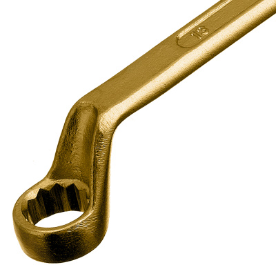 Ключ накидной, 10 х 13 мм, желтый цинк Сибртех по ценам производителя в Екатеринбурге с доставкой по всей России