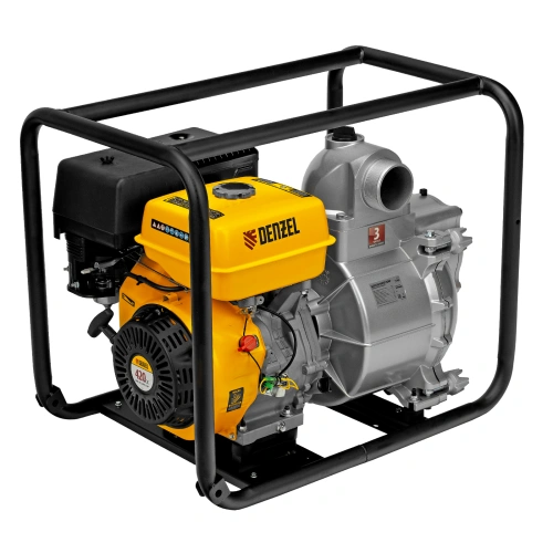 Мотопомпа бензиновая для грязной воды PX-80D, 15 л.с, 3", 1500 л/мин, глубина 8 м , напор 30 м Denzel по ценам производителя в Екатеринбурге с доставкой по всей России