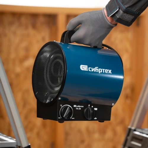 Тепловая пушка ТВ-2М (тепловентилятор), 230 В, 2 режима: вентилятор / 2000 Вт Сибртех купить в Москве с доставкой по всей России | ProtosMarket.ru