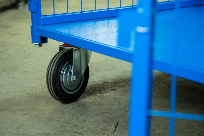 Тележка платформенная TOR ТП-3С (700х1200) с бортами из сетки и двумя ручками (колеса 160 мм) по ценам производителя в Екатеринбурге с доставкой по всей России