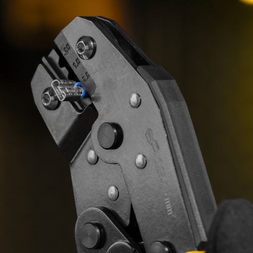 Клещи для обжима неизолированных наконечников НК и НВ, разъемов РП, 0,25 - 2,5 мм2 Denzel по ценам производителя в Екатеринбурге с доставкой по всей России