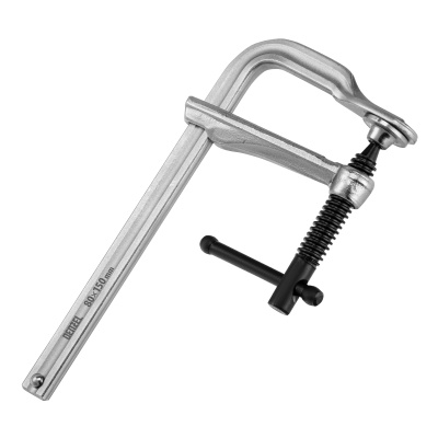 Струбцина F-образная, 80x150мм, кованая Denzel по ценам производителя в Екатеринбурге с доставкой по всей России