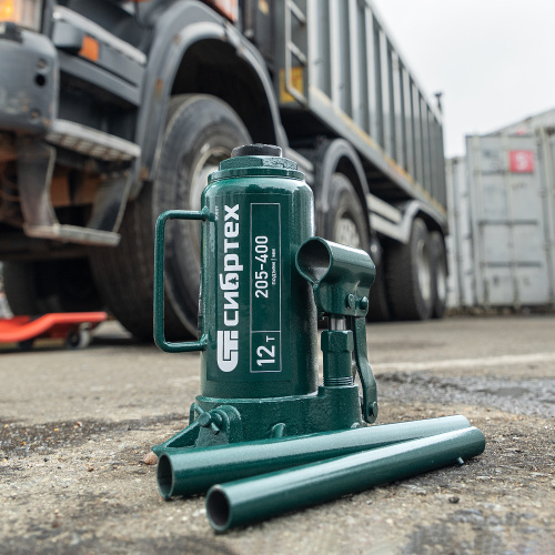 Домкрат гидравлический бутылочный, 12 т, 205-400 мм Сибртех по ценам производителя в Екатеринбурге с доставкой по всей России