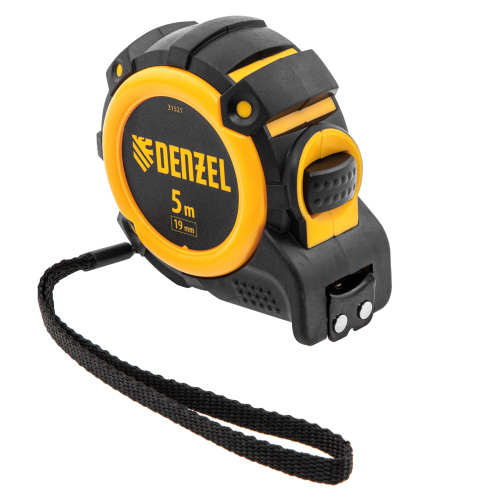 Рулетка 5м х 19мм, автоматич. фиксац., нейлон. покрытие, магнит. зацеп, двухстор. разметка Denzel по ценам производителя в Екатеринбурге с доставкой по всей России