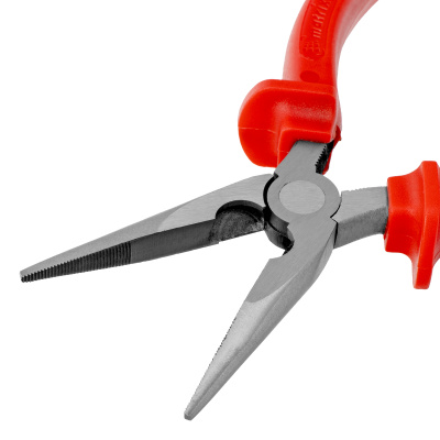 Длинногубцы прямые Econom, 180 мм, шлифованные, пластмассовые рукоятки Matrix по ценам производителя в Екатеринбурге с доставкой по всей России