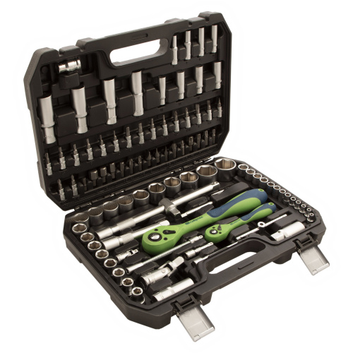 Набор инструментов 94 предмета, CrV, 1/2", 1/4" Сибртех по ценам производителя в Екатеринбурге с доставкой по всей России