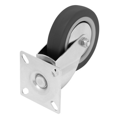 Колесо поворотное D 100 мм, крепление  платформенное Сибртех по ценам производителя в Екатеринбурге с доставкой по всей России