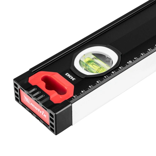 Уровень алюминиевый, усиленный, фрезерованный, 3 глазка, двухкомпонентные рукоятки, 1000 мм Matrix по ценам производителя в Екатеринбурге с доставкой по всей России