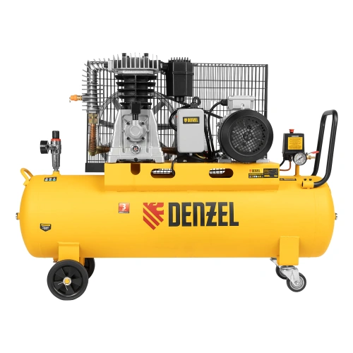 Компрессор воздушный, ременный привод BCI4000-T/100, 4.0 кВт, 100 литров, 690 л/мин Denzel по ценам производителя в Екатеринбурге с доставкой по всей России