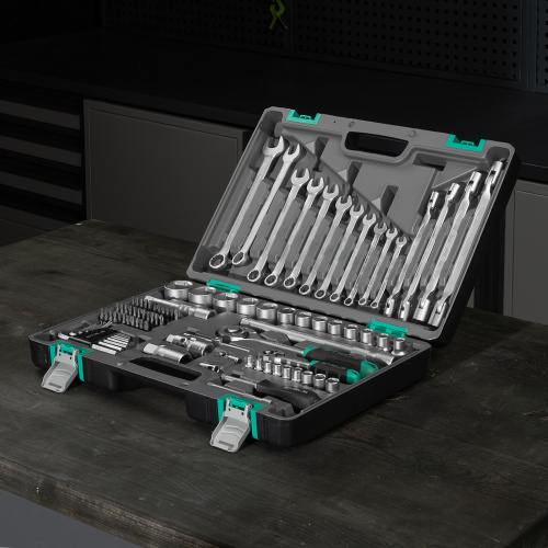 Набор инструментов, 1/2", 1/4", CrV, пластиковый кейс 88 предметов Stels по ценам производителя в Екатеринбурге с доставкой по всей России