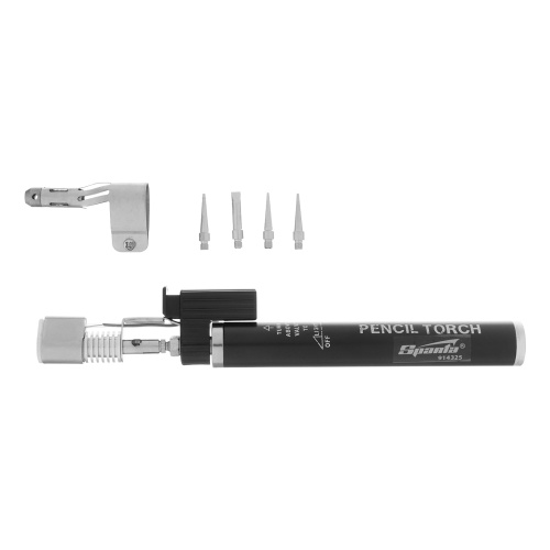 Горелка газовая, тип "Карандаш" c пьезоподжигом + 4 насадки для пайки, 200 мм Sparta по ценам производителя в Екатеринбурге с доставкой по всей России