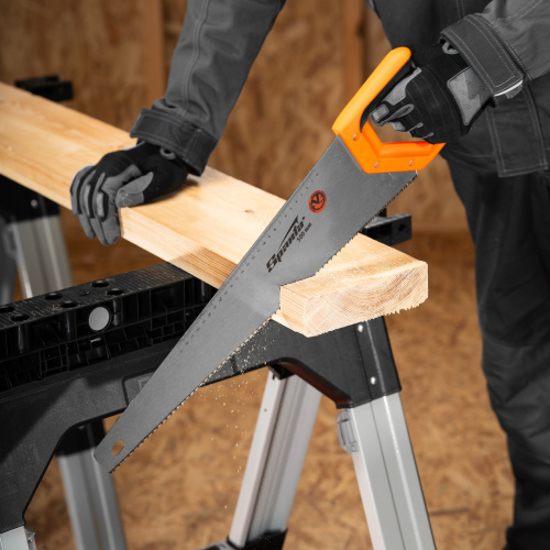 Ножовка по дереву, 500 мм, 7-8 TPI, зуб 2D, каленый зуб, двухкомпонентная рукоятка Sparta по ценам производителя в Екатеринбурге с доставкой по всей России