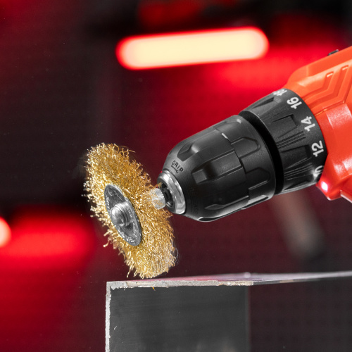 Набор щеток для дрели, 5 шт, 5 плоских 25-38-50-63-75 мм, со шпильками, металлические Matrix по ценам производителя в Екатеринбурге с доставкой по всей России