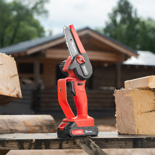 Цепная мини-пила аккумуляторная, MCS-100, шина 100 мм, Li-Ion, 20 В MTX по ценам производителя в Екатеринбурге с доставкой по всей России
