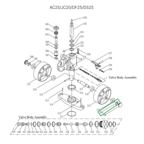 Стопорное кольцо крепления рулевых колес для гидравлических тележек AC25, DF25, JC20, AC30 по ценам производителя в Екатеринбурге с доставкой по всей России