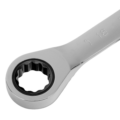 Ключ накидной трещоточный, 18 х 19 мм, CrV, зеркальный хром Matrix Professional по ценам производителя в Екатеринбурге с доставкой по всей России