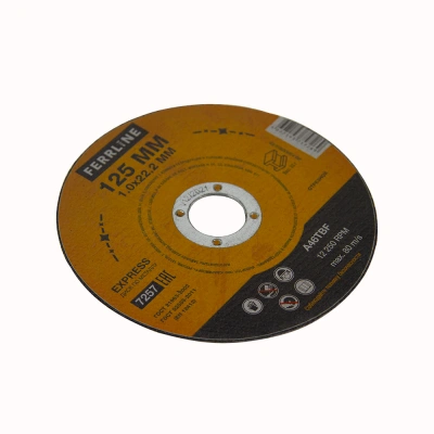 Круг отрезной по металлу FerrLine Express 125 х 1,0 х 22,2 мм A46TBF купить в Москве с доставкой по всей России | ProtosMarket.ru