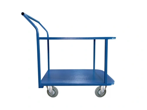 Тележка платформенная TOR ТП-1Я (500х800) 2х-ярусная (160мм) по ценам производителя в Екатеринбурге с доставкой по всей России