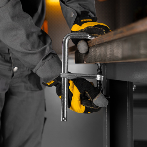 Струбцина F-образная, 80x150мм, кованая Denzel по ценам производителя в Екатеринбурге с доставкой по всей России