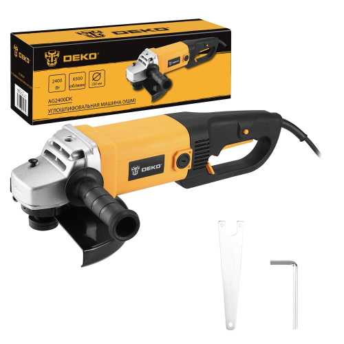 Углошлифовальная машина (УШМ) DEKO AG2400DK, 230мм, 2400 Вт по ценам производителя в Екатеринбурге с доставкой по всей России
