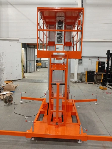 Подъемник мачтовый аккумуляторный 250 кг, 12/14 м, 24/80 В/Ач TOR GTWY12-320 DC 3-мачтовый по ценам производителя в Екатеринбурге с доставкой по всей России