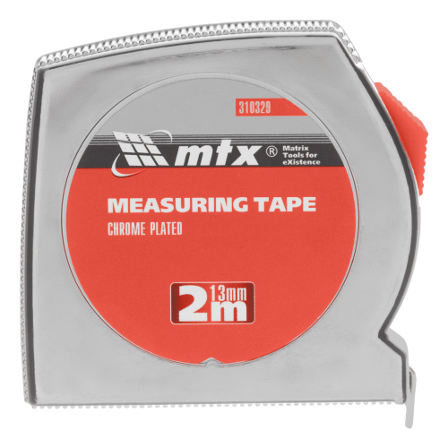 Рулетка Chrom, 2 м x 13 мм, хромированный корпус MTX по ценам производителя в Екатеринбурге с доставкой по всей России