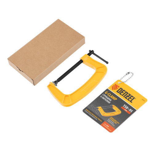 Струбцина G-образная, усиленная, 150 мм Denzel по ценам производителя в Екатеринбурге с доставкой по всей России