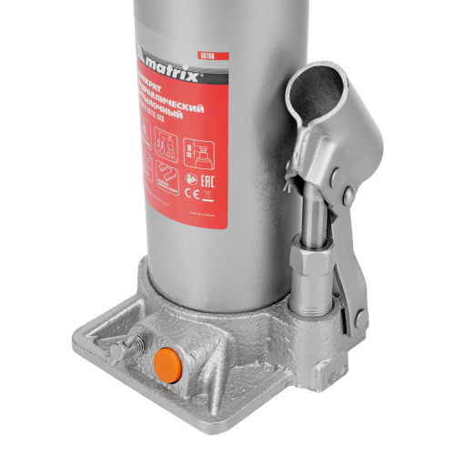 Домкрат гидравлический бутылочный, 8 т, h подъема 230-457 мм Matrix по ценам производителя в Екатеринбурге с доставкой по всей России