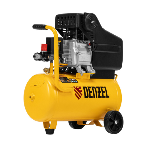 Компрессор воздушный DC1500/24, прямой привод, 1.5 кВт, 24 литра, 220 л/мин Denzel по ценам производителя в Екатеринбурге с доставкой по всей России
