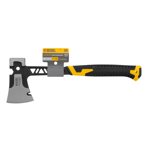 Топор цельнокованый 600 г, двухкомпонентная обрезиненная рукоятка Denzel по ценам производителя в Екатеринбурге с доставкой по всей России