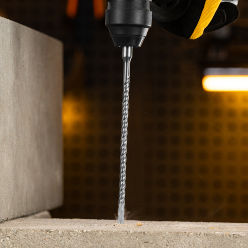 Бур по бетону, цельная крестовая пластина, 6x215 мм, SDS PLUS Denzel по ценам производителя в Екатеринбурге с доставкой по всей России
