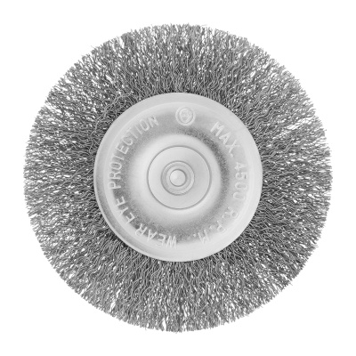 Щетка для дрели 100 мм, плоская со шпилькой, витая проволока Сибртех по ценам производителя в Екатеринбурге с доставкой по всей России
