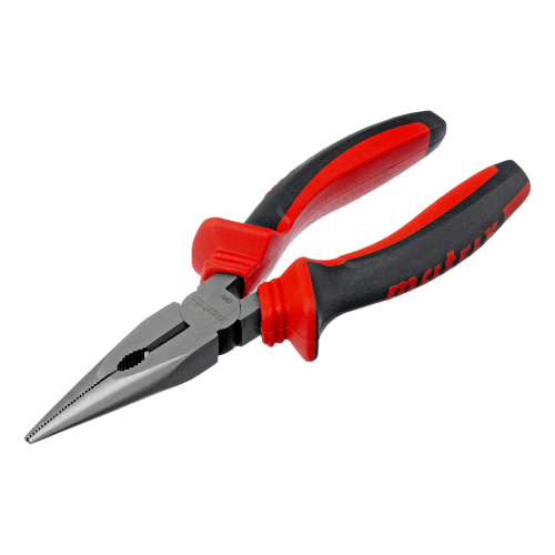 Длинногубцы прямые, 160 мм, хром-ванадий, двухкомпонентные рукоятки Matrix по ценам производителя в Екатеринбурге с доставкой по всей России