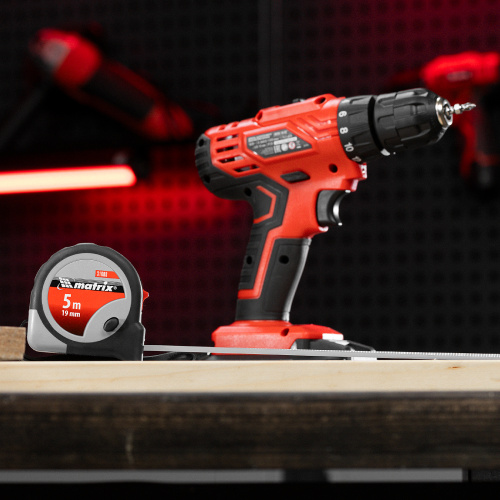 Рулетка Continuous fixation,5 м х 19 мм,двухкомпонентный корпус,плавная фиксация Matrix по ценам производителя в Екатеринбурге с доставкой по всей России