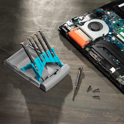 Набор отверток для точной механики, CrMo, металлические обрезиненные рукоятки, 6 шт, бокс трансформер Gross по ценам производителя в Екатеринбурге с доставкой по всей России