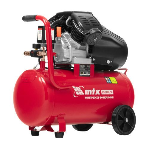 Компрессор воздушный КК-2200/50, 2,2 кВт, 350 л/мин, 50 л, прямой привод, масляный MTX по ценам производителя в Екатеринбурге с доставкой по всей России