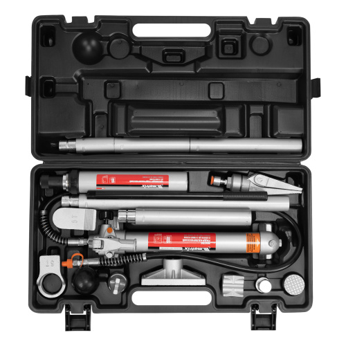 Растяжка гидравлическая, 10 т, набор из 17 предметов, 7 сменных насадок, в пластиковом кейсе Matrix по ценам производителя в Екатеринбурге с доставкой по всей России