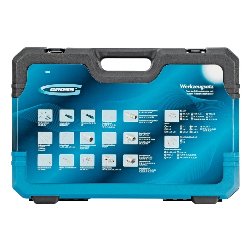 Набор инструментов, 1/2", 3/8", 1/4", CrV, 120 зубьев, 216 предметов Gross по ценам производителя в Екатеринбурге с доставкой по всей России