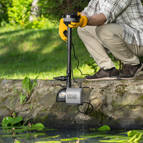 Насос фонтанный FNP110-34, 112 Вт, подъем 3,4 м, 3400 л/ч, колокольчик/каскад/гейзер Denzel по ценам производителя в Екатеринбурге с доставкой по всей России