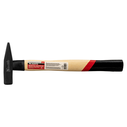 Молоток слесарный, 300 г, квадратный боек, деревянная рукоятка Matrix по ценам производителя в Екатеринбурге с доставкой по всей России