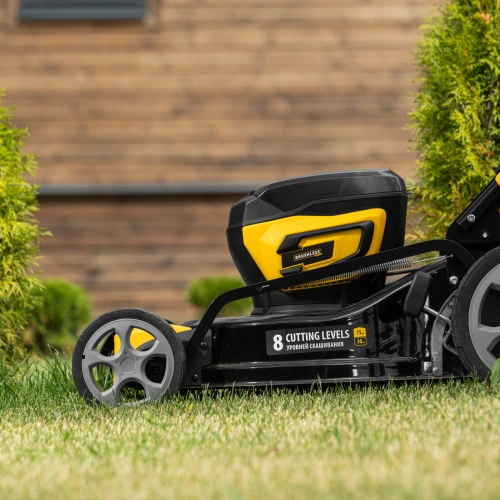 Газонокосилка аккумуляторная бесщет. DLM-460, 460 мм, травосб. 65 л., Li-Ion, 40 В Denzel по ценам производителя в Екатеринбурге с доставкой по всей России