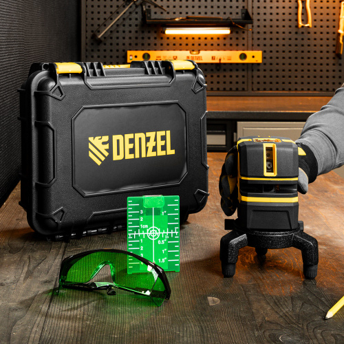 Лазерный уровень LX 06 Green, 30 м, 520 нм, аккумулятор Li 5200 mAh, резьба 5/8" Denzel по ценам производителя в Екатеринбурге с доставкой по всей России